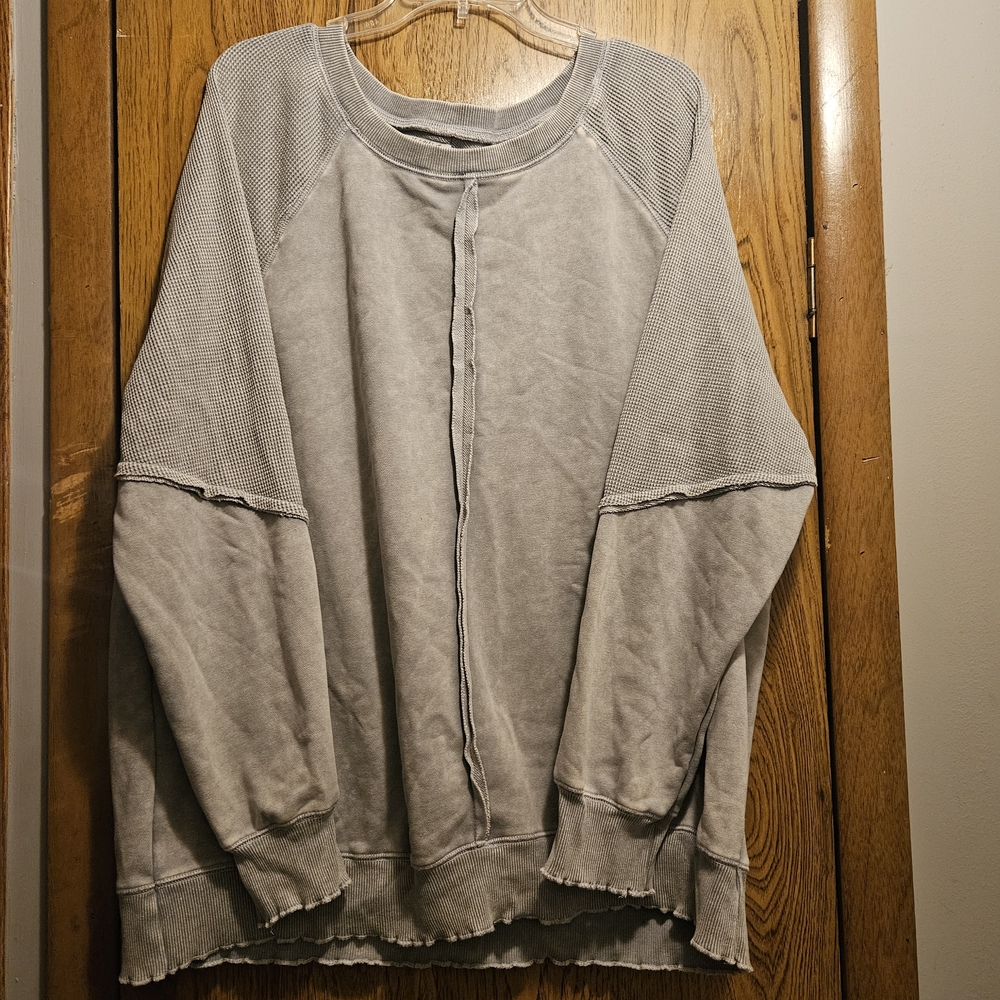 Men's Casual Gray Crewneck Sweater
